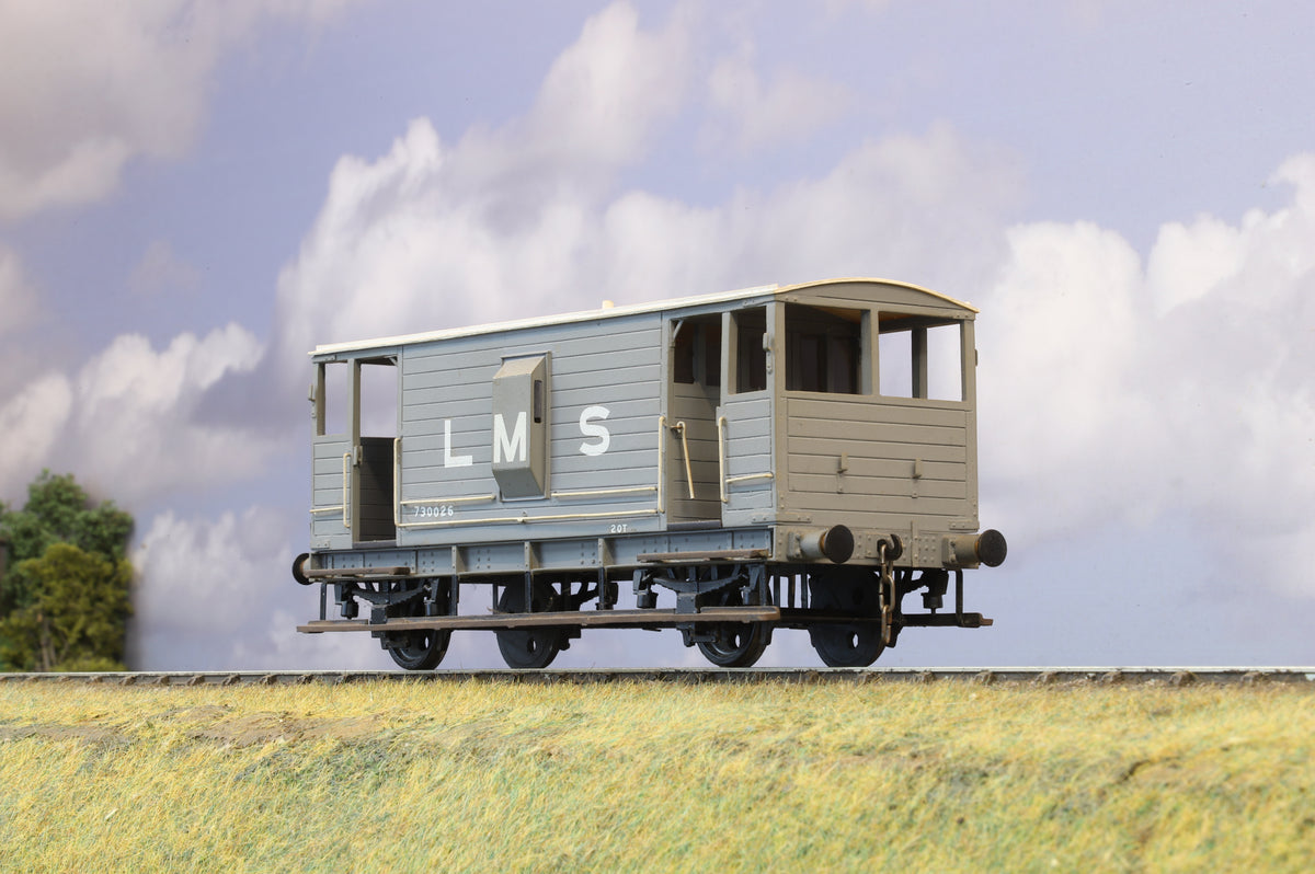 Kit-built Finescale O Gauge LMS 20Ton Brake Van No.730026