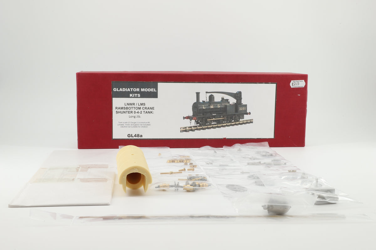 Finescale O Gauge Gladiator Models LNWR/LMS Ramsbottom Crane Shunter Tank