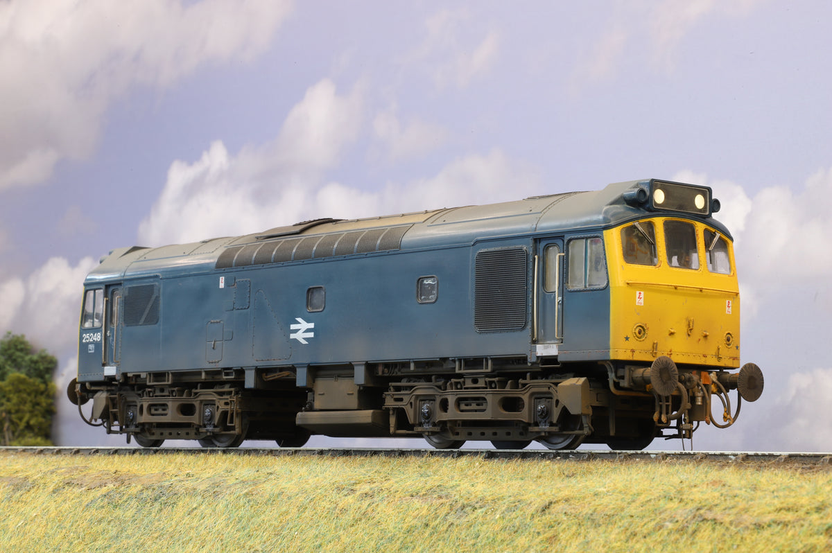 Heljan Finescale O Gauge Class 25 BR Blue No.25248 DCC Sound &amp; Weathered