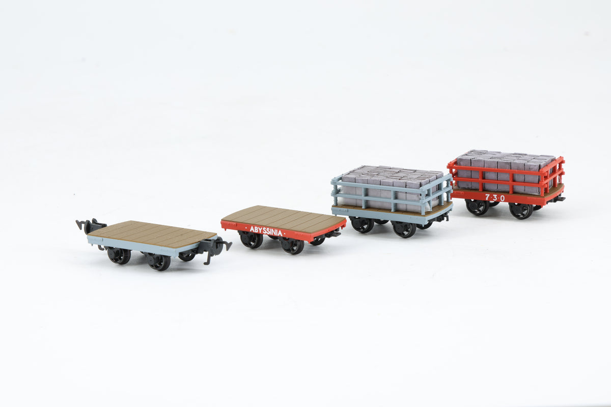 Bachmann Finescale NG7 Rake of Four Dinorwic Slate Wagons