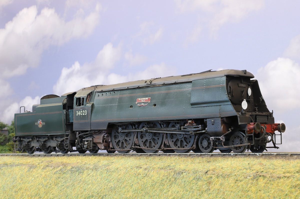Finescale O Gauge (Kit-Built) Un-rebuilt Bulleid West Country Class 'Blackmore Vale' No. 34023, BR Green, Weathered