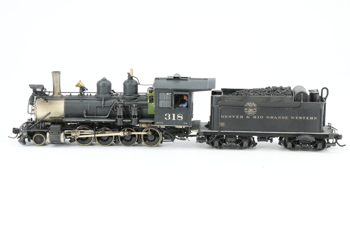 P–B–L Milestone Models Sn3 D&RGW C-18 2-8-0 No. 318 Weathered