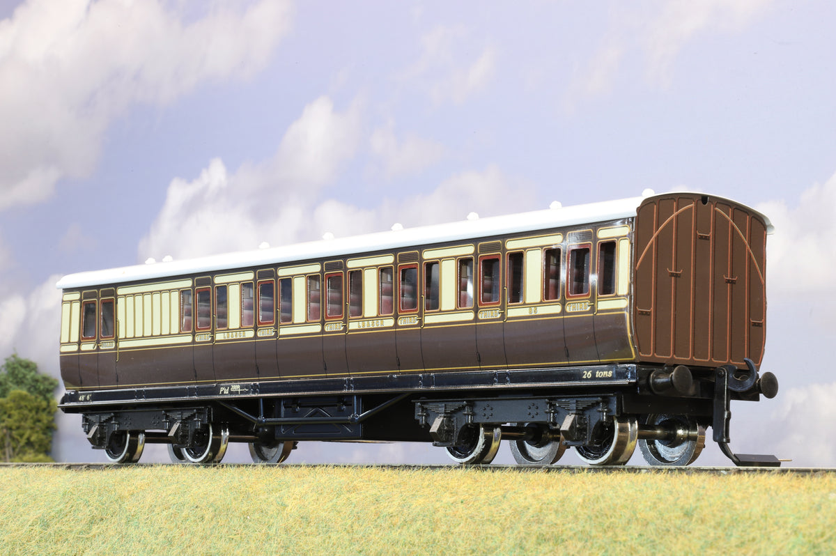 Darstaed Coarse Scale O Gauge LBSCR Non-Corridor Brake Third Coach (No pickups)