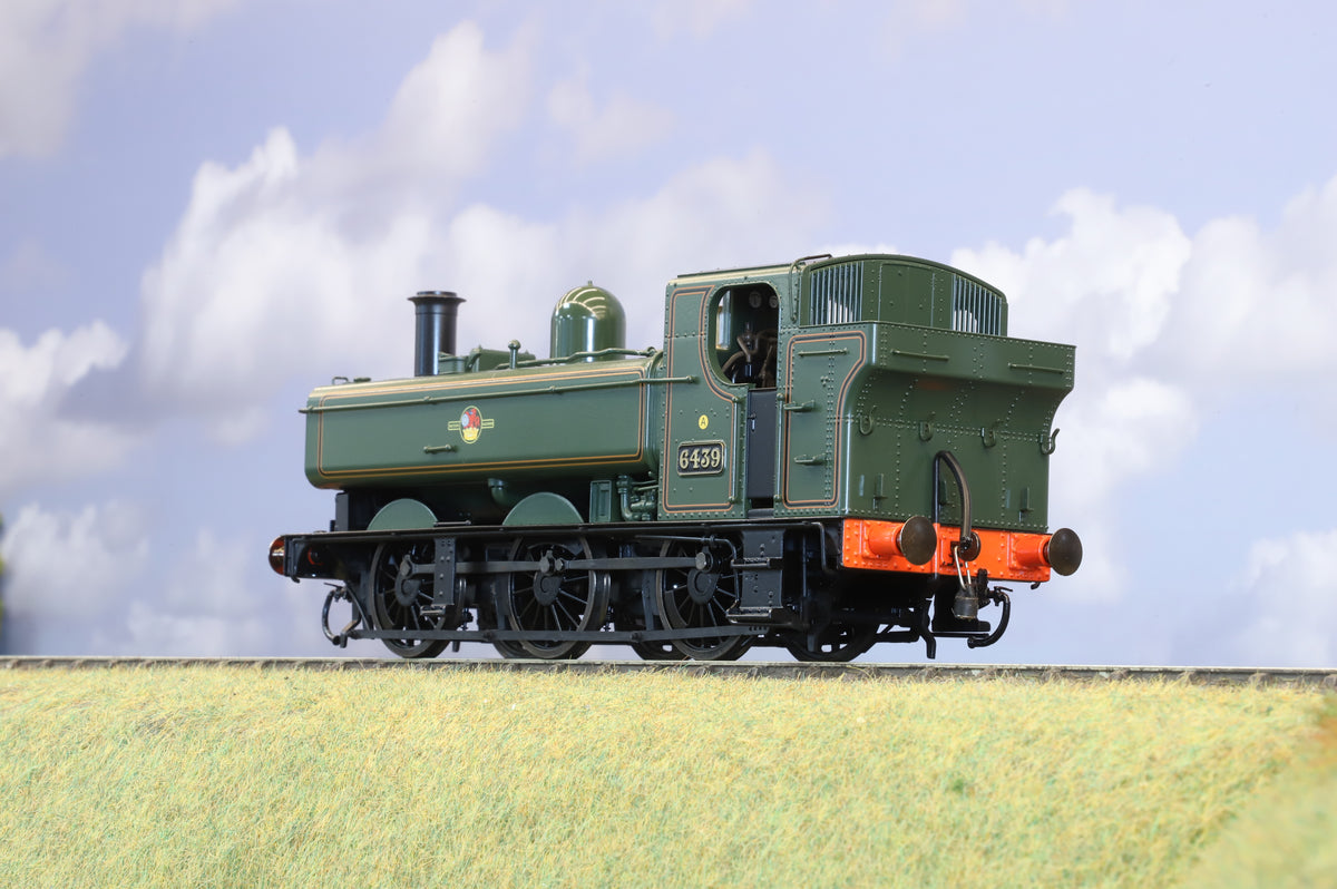 Dapol Finescale O Gauge Class 64xx Pannier No. 6439 BR Lined Green (Late Crest), DCC Sound