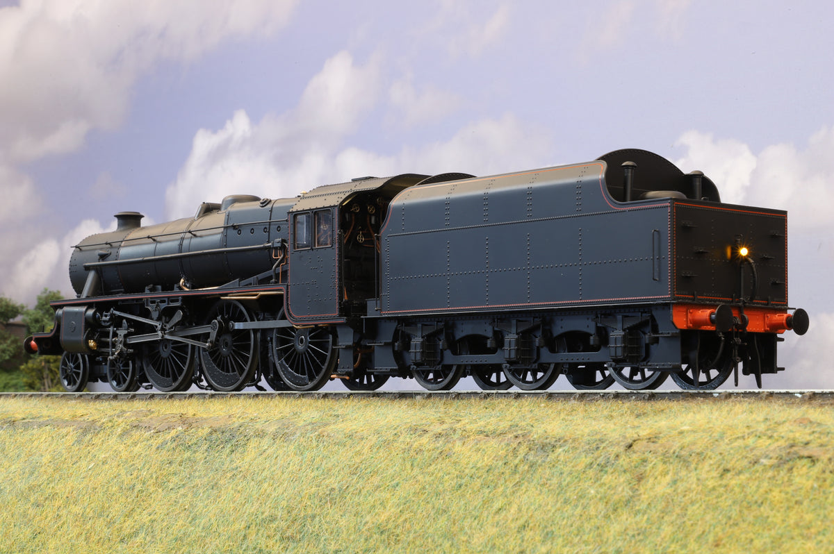 Finescale O Gauge Ellis Clark Trains Black 5 (E1002U) LMS Lined Black, Unnumbered (Riveted Tender), DCC Sound with Stay-Alive
