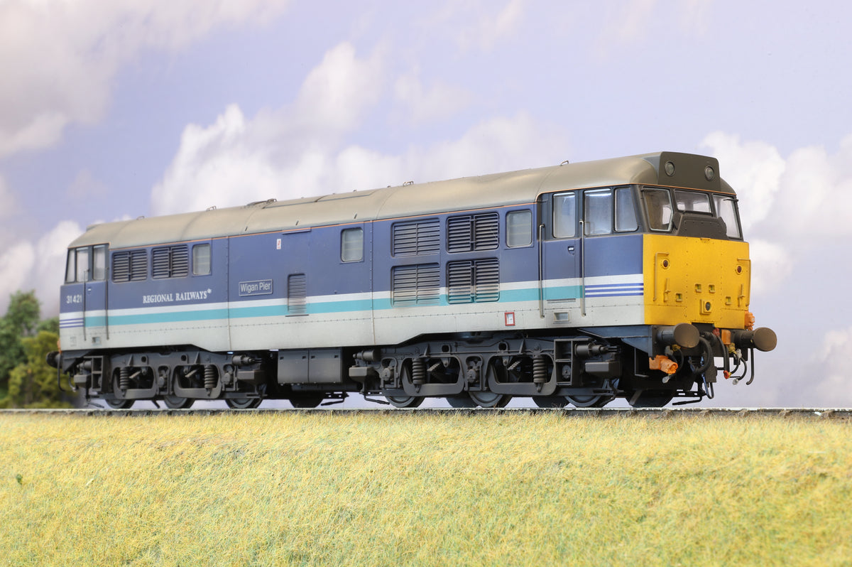 Heljan Finescale O Gauge Class 31 No.31421 &#39;Wigan Pier&#39;, Weathered &amp; DCC Sound