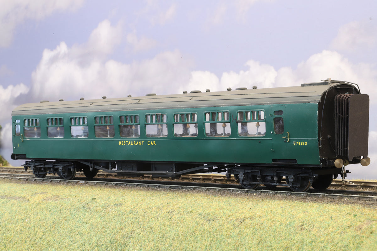WORKSHOP Finescale O Gauge (Kit/Scratch-Built) Pair of ex-SR Bullied Restaurant/Buffet Cars, BR Malachite Green