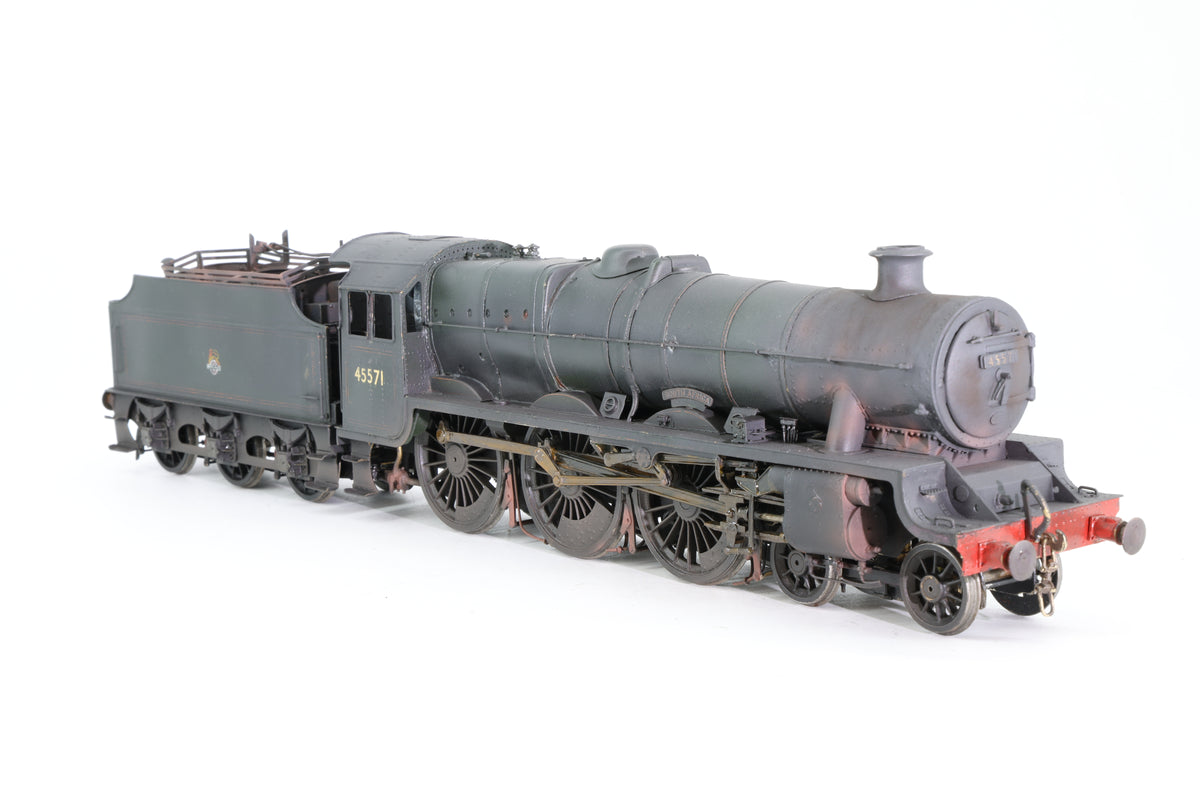 Finescale O Gauge (Kit-Built) ex-LMS Jubilee No. 45571 'South Africa' BR Green Early Emblem Weathered