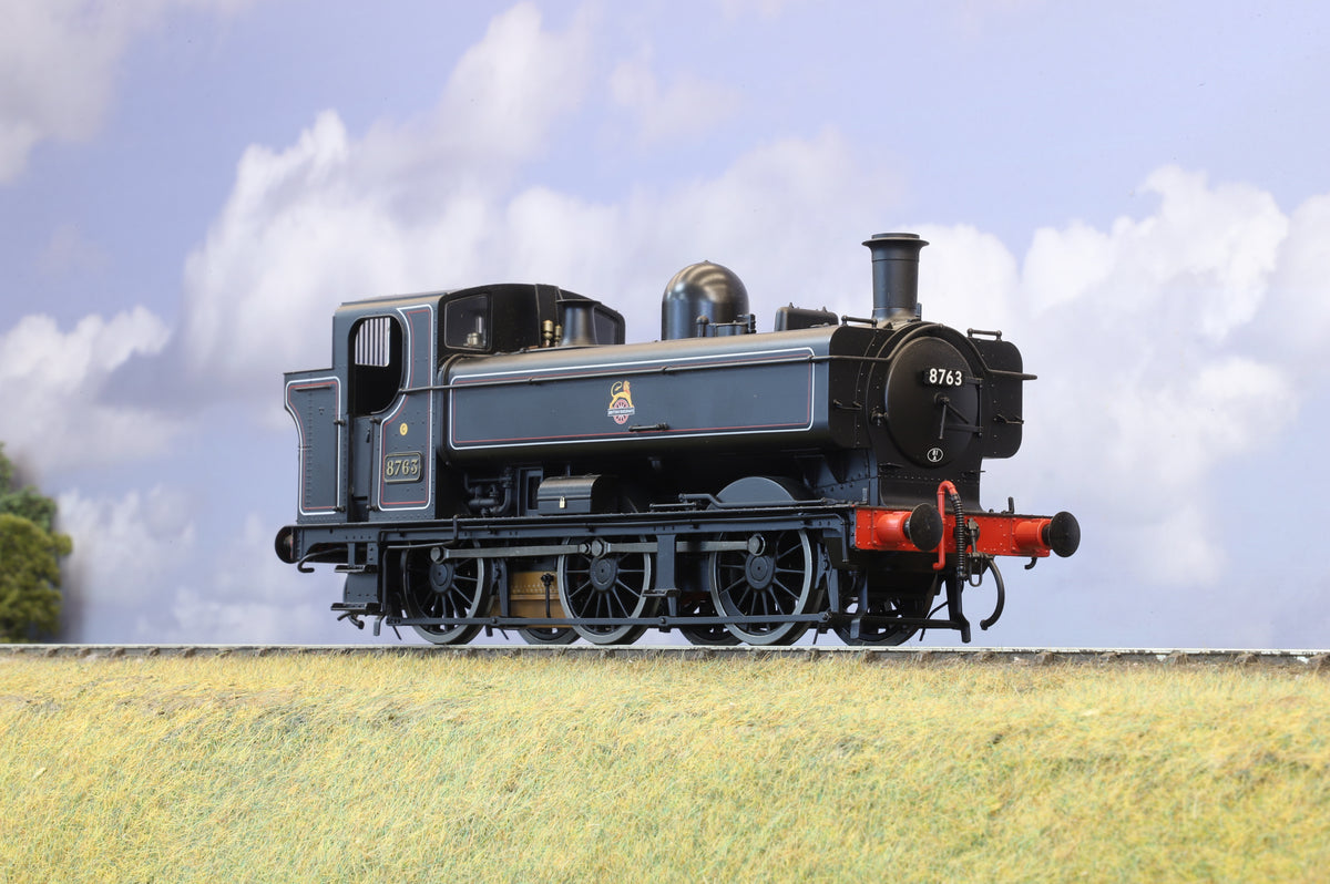 Dapol Finescale O Gauge Class 57xx Pannier Tank No.8763, BR Lined Black Early Crest
