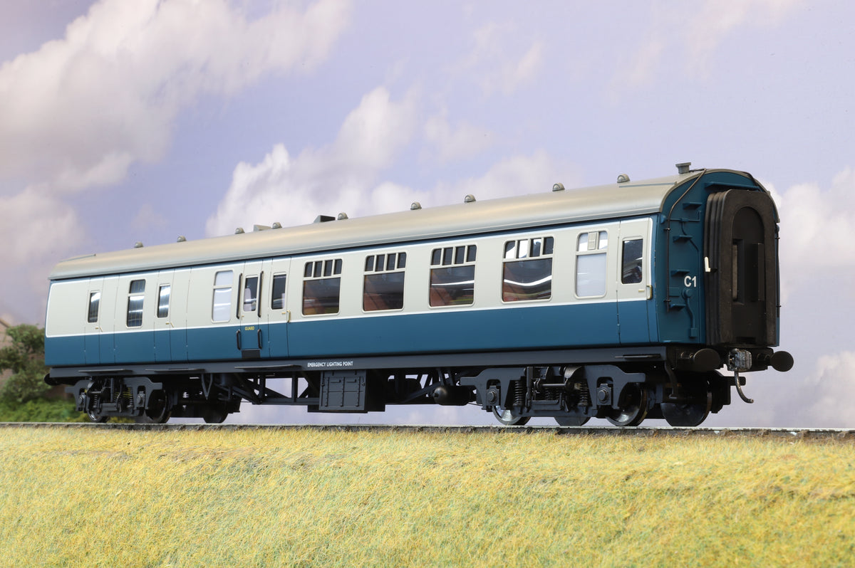 Darstaed Finescale O Gauge BR Mk1 Brake Second Corridor (BSK), BR Blue/Grey