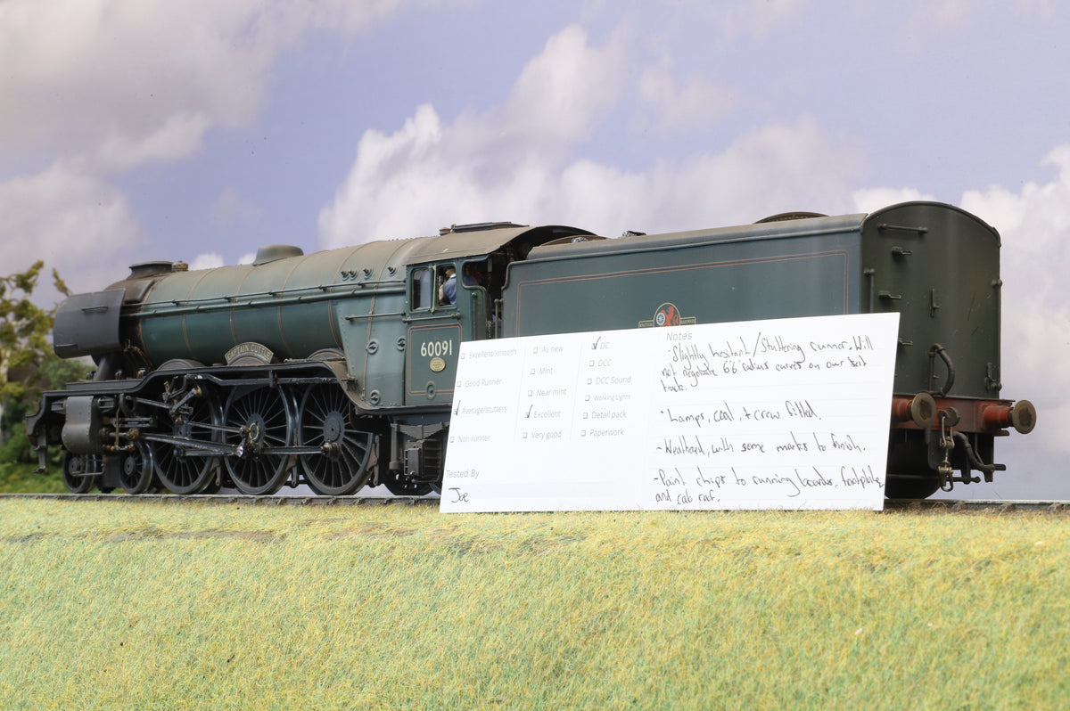 DJH Finescale O Gauge Kit Built Class A3 No.60091 'Captain Cuttle', BR Green Late Crest (Weathered)