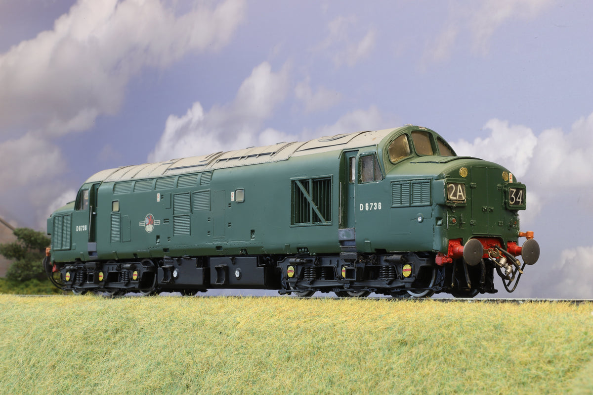 Kit-built DJH Finescale O Gauge Class 37 No. D6736, BR Green, DCC Sound