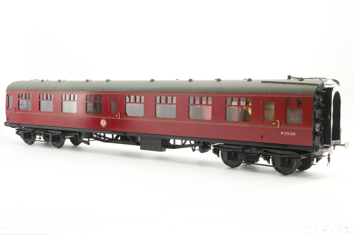 Finescale Brass Gauge 1 MK1 Corridor Second BR Lined Maroon