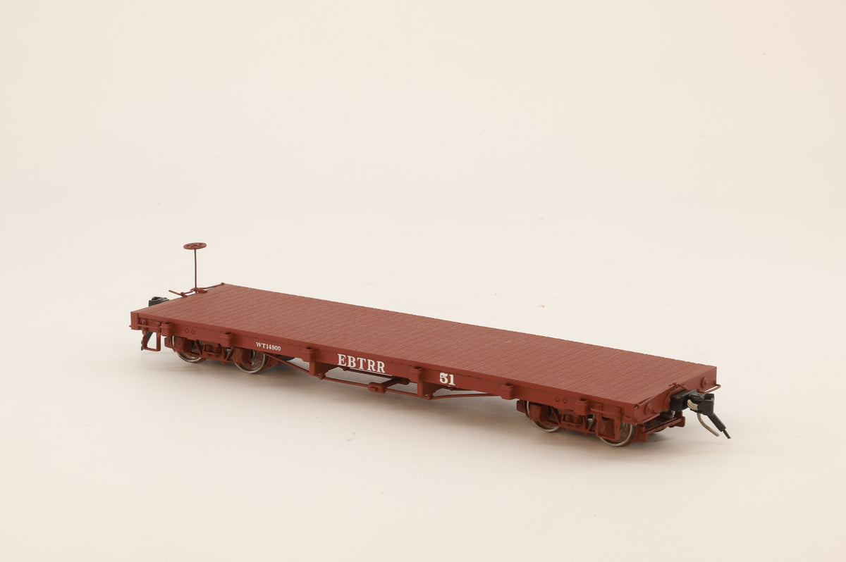 American Model Supply On3 Scale  EBTRR Flat Wagon