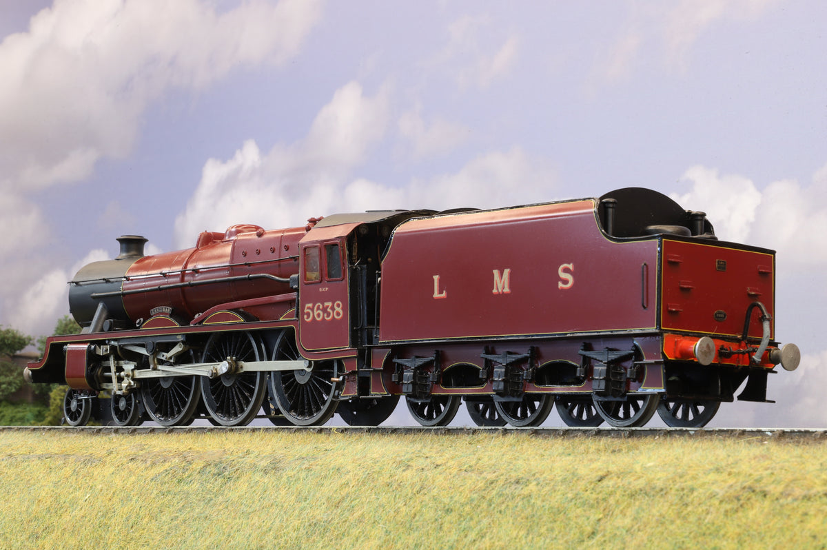 Kit-built Finescale O Gauge LMS &#39;Jubilee&#39; Class No.5638 &#39;Zanzibar&#39;, LMS Crimson