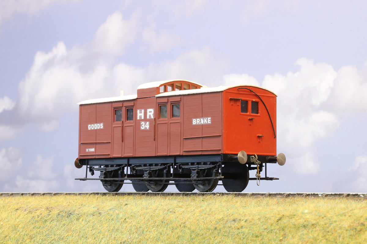 Kit-built Finescale O gauge Highland Railway Goods Brake No.34