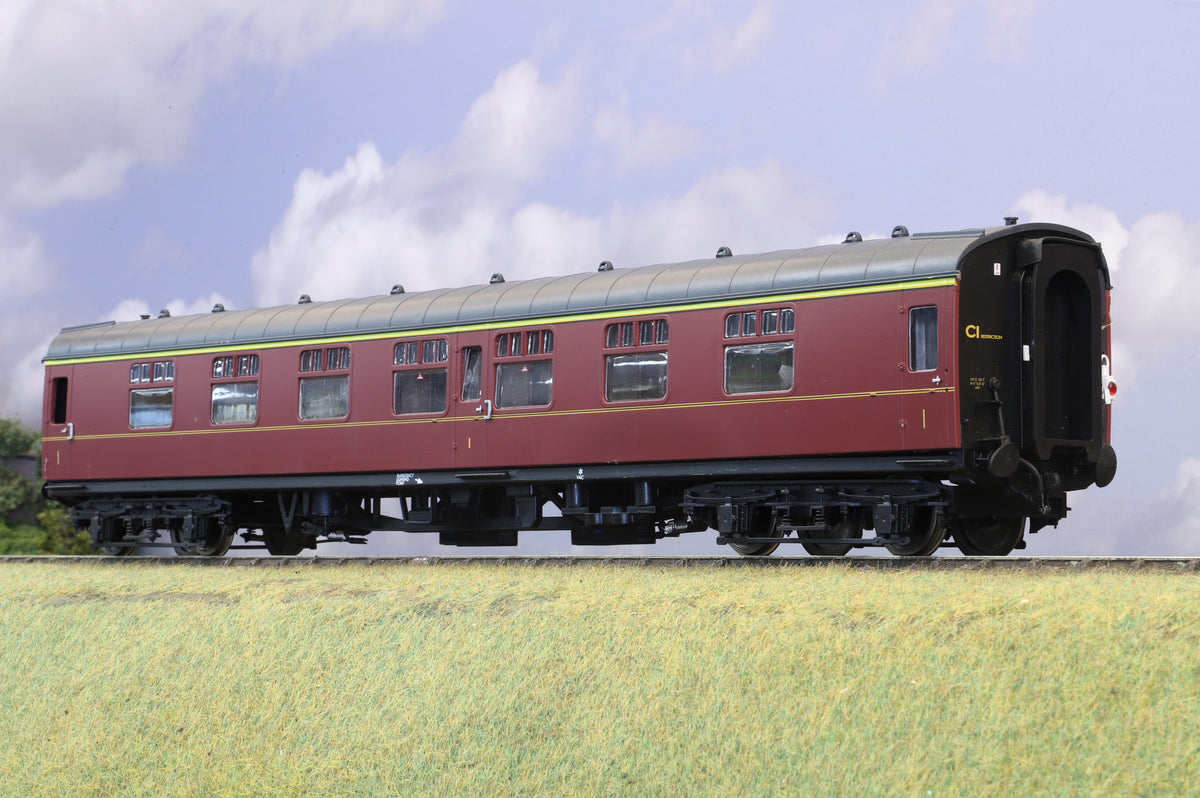 Heljan Finescale O Gauge MK1 FK Lined Maroon (Unnumbered)