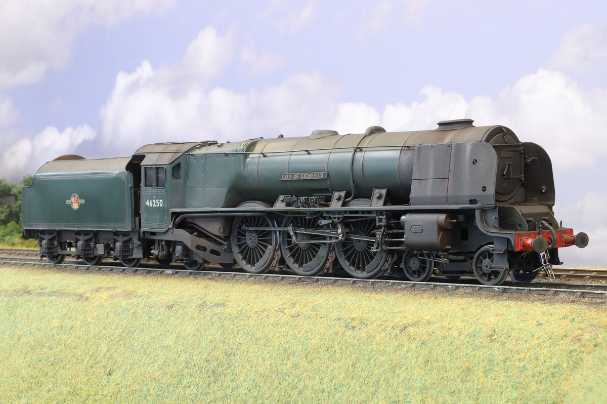 Finescale O Gauge (Kit/Scratch-Built) ex-LMS Princess Coronation/Duchess No. 46250 'City of Lichfield' BR Lined Green Pro-Weathered