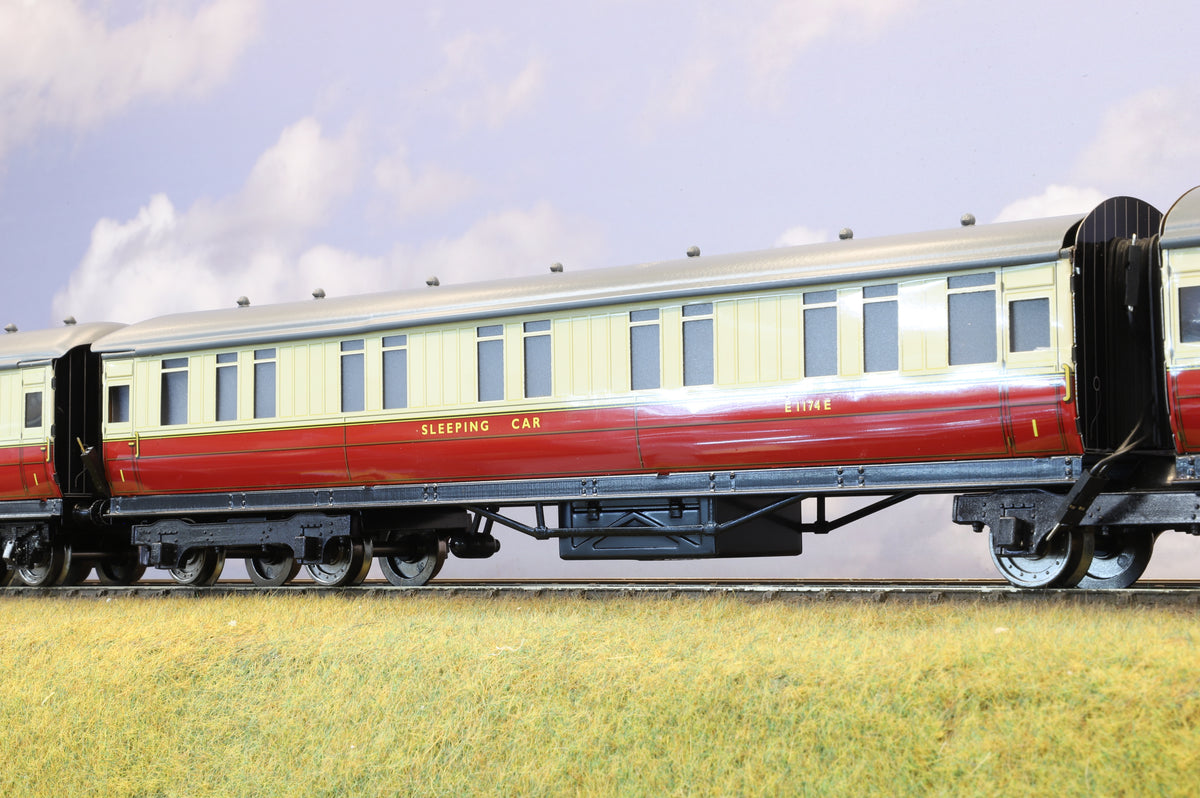 Darstaed Coarse Scale O Set of 3 LNER Gresley Coaches BR Crimson &amp; Cream &#39;Set D&#39;