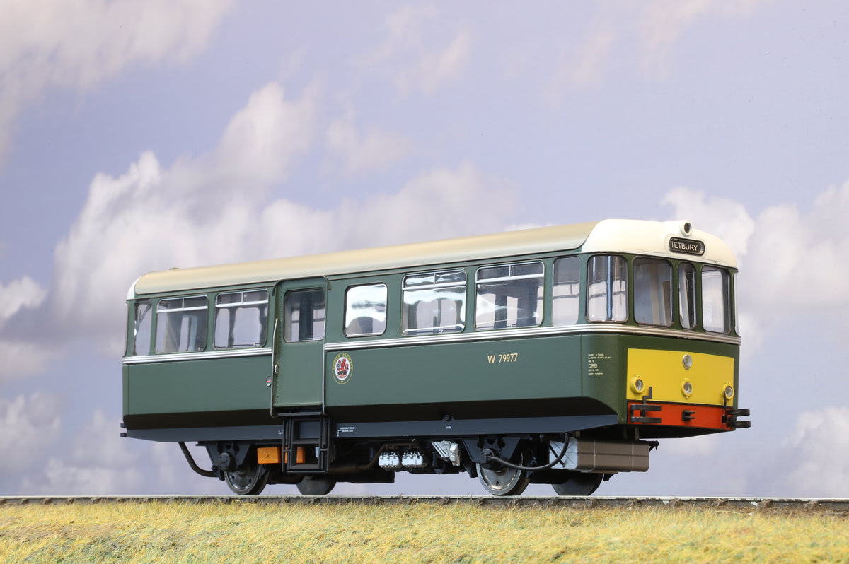 Heljan 7mm Finescale O Gauge 88911 BR Green AC Railbus &#39;W79977&#39;
