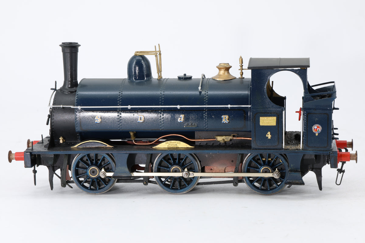Finescale O Gauge (Kit-Built) SDJR Fox & Walker 0-6-0ST No. 4 Prussian Blue DCC Sound Pro-Weathered