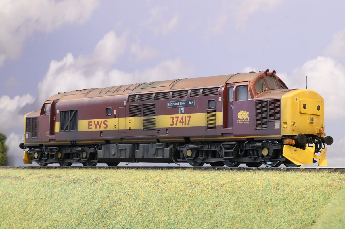 Heljan Finescale O Gauge Class 37 No. 37417 'Richard Trevithick' EWS, Weathered