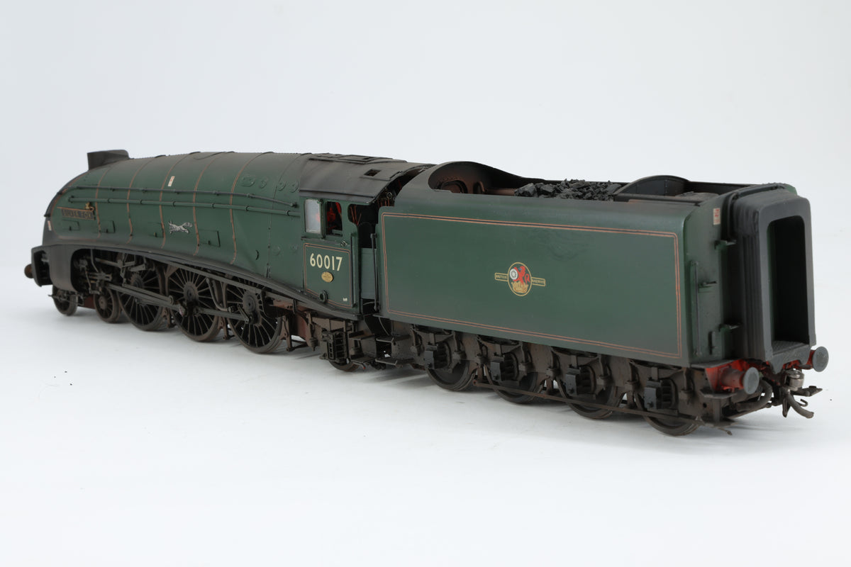DJH (Kit-Built) Finescale O Gauge ex-LNER Class A4 No. 60017 'Silver Fox' BR Green Late Crest Pro-Weathered