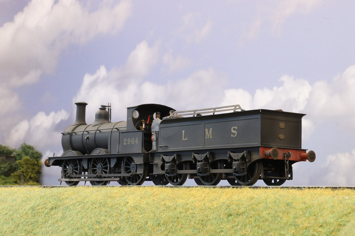 Finescale O Gauge (Kit-Built) Midland Railway 1142 Class 2F No. 2964, LMS Black, DCC Sound