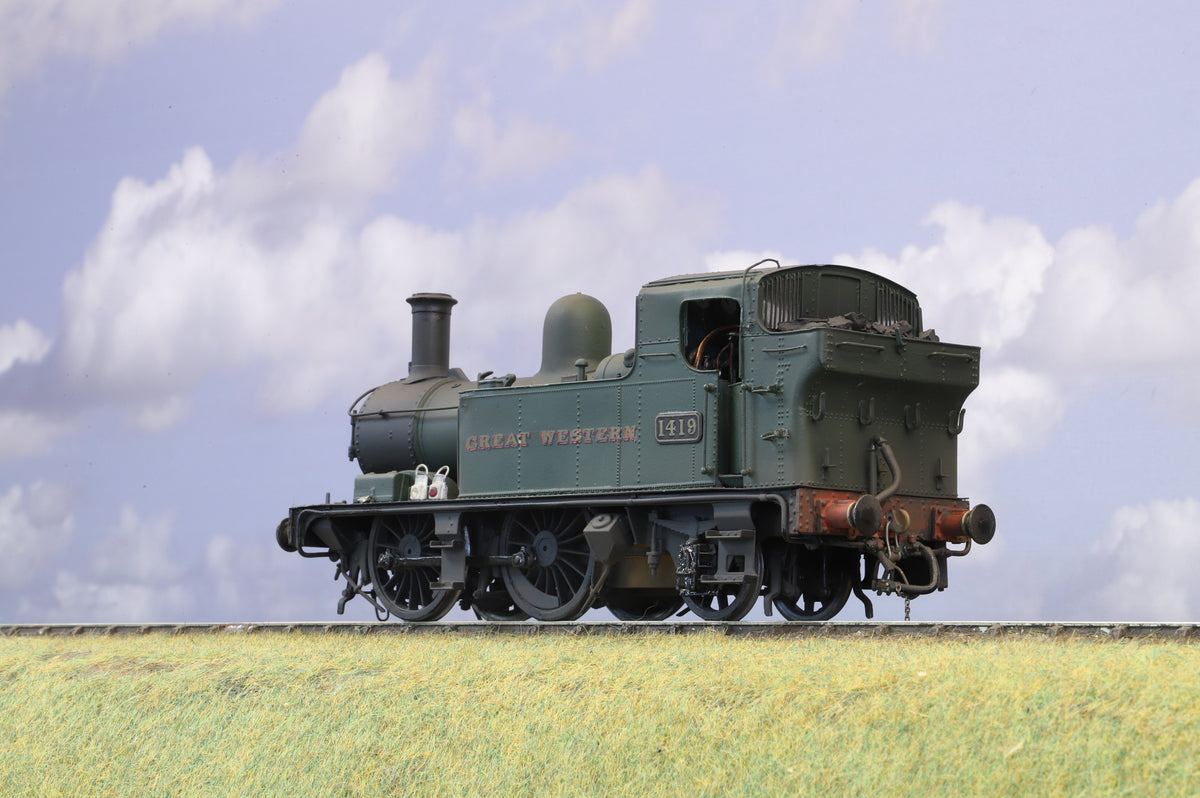 MOK Kit Built Finescale O Gauge GWR 14xx Tank No.1419,  Weathered