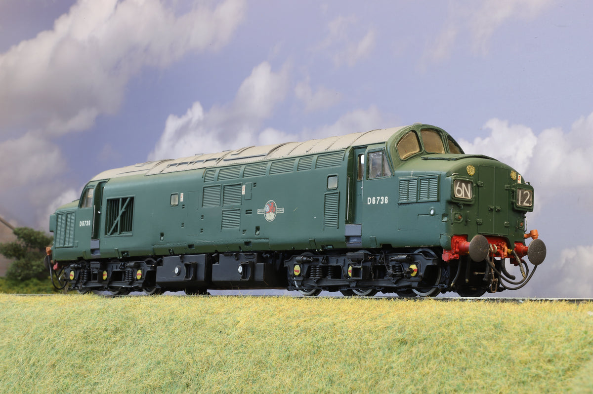Kit-built DJH Finescale O Gauge Class 37 No. D6736, BR Green, DCC Sound