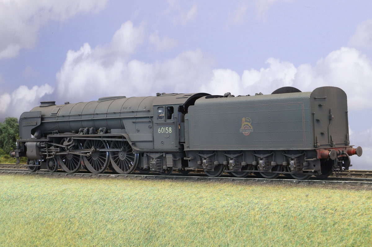 DJH Finescale O Gauge Peppercorn A1 No. 60158 'Aberdonian' BR Green Early Crest Weathered DCC Sound & Smoke