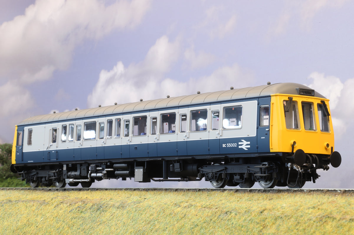 Dapol Finescale O Gauge Class 122 Railcar No. SC55002 Blue &amp; Grey DCC Sound