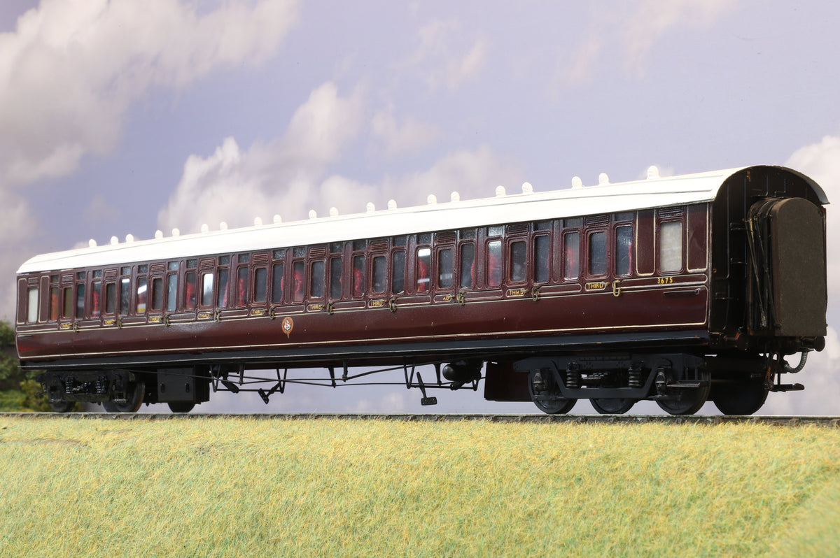 WORKSHOP Finescale O Gauge (Kit-Built) GWR 70ft 'Toplight' 3rd No. 3675, GWR Maroon