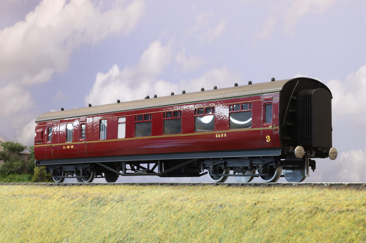 Kit-built Finescale O Gauge LMS Brake Third Corridor No. 5620