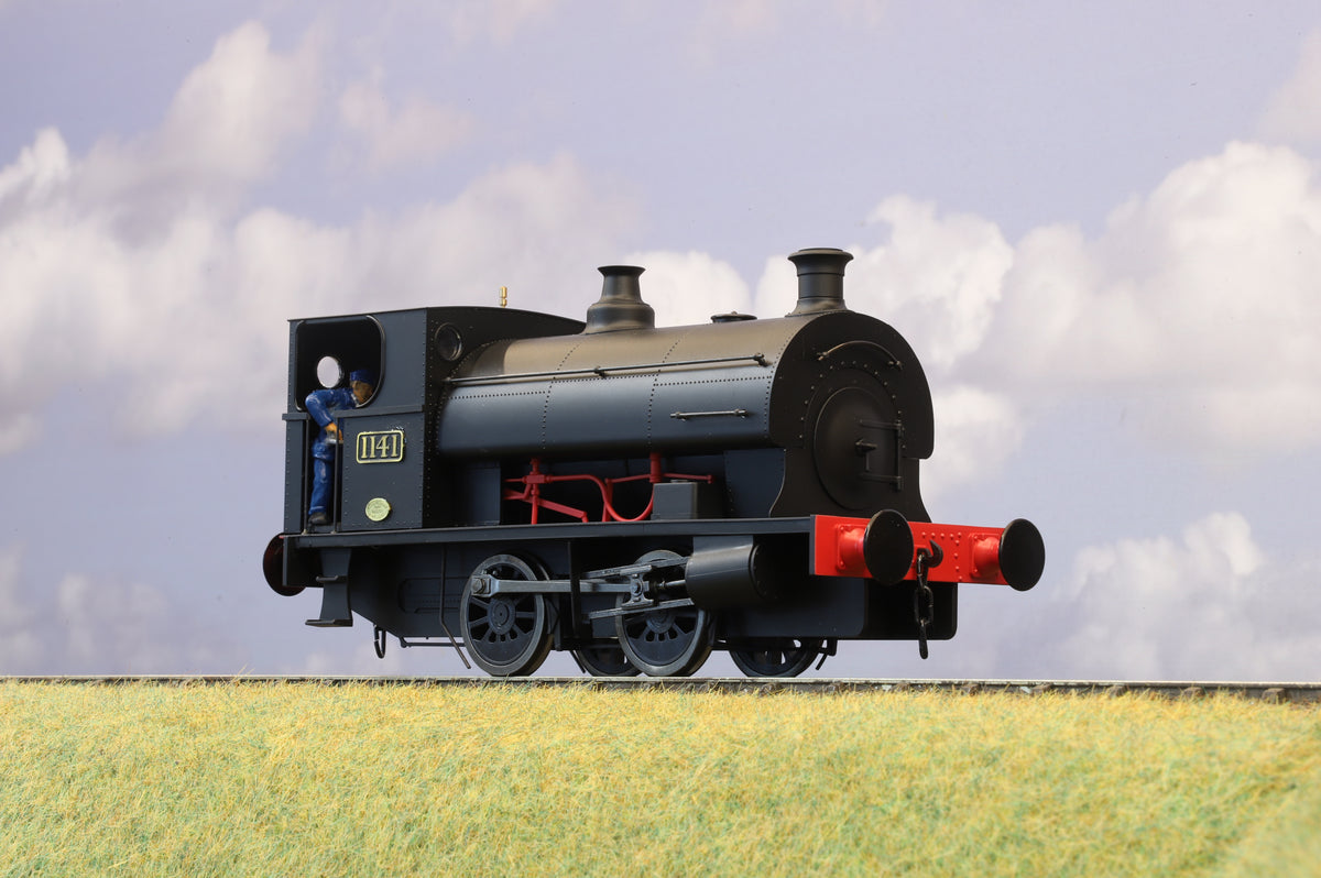 Minerva Finescale O Gauge E Class Peckett Saddle Tank No. 1141, Unlined Black