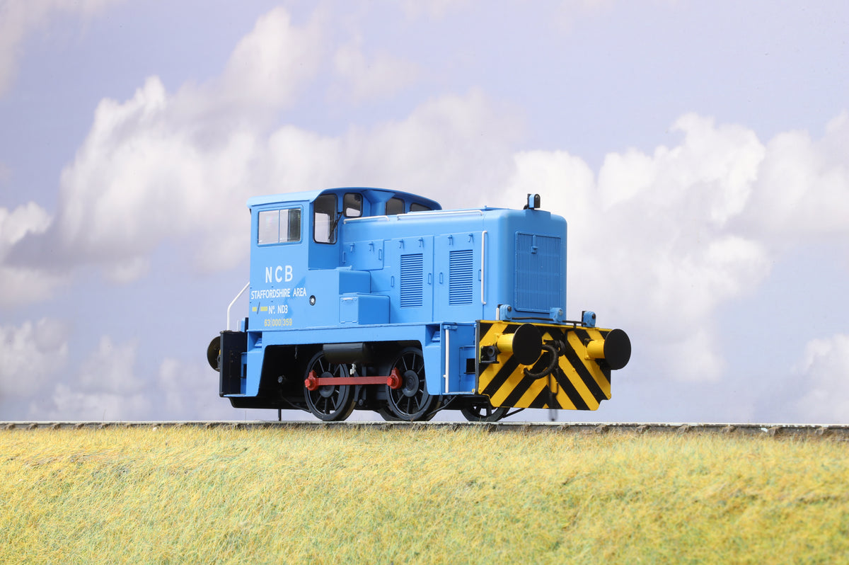 NEW Heljan Class 02 ND3 ex-D2862 NCB Staffordshire Area Pale Blue