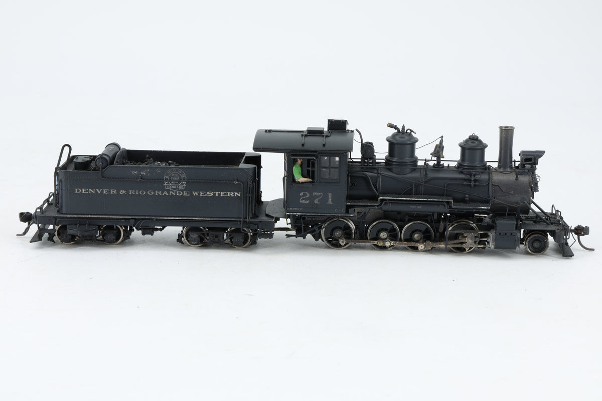 P–B–L Milestone Models Sn3 D&RGW C-16 2-8-0 No. 271 Weathered