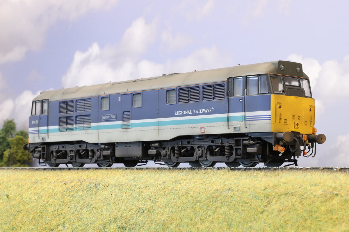 Heljan Finescale O Gauge Class 31 No.31421 &#39;Wigan Pier&#39;, Weathered &amp; DCC Sound