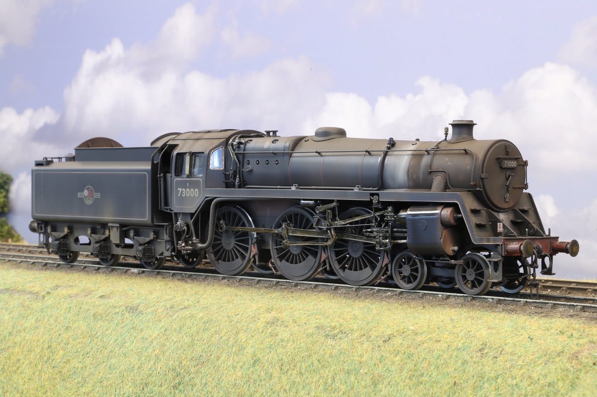 55H Models BR Standard Class 5 No. 73000 BR Black (Late Crest) Pro-Weathered