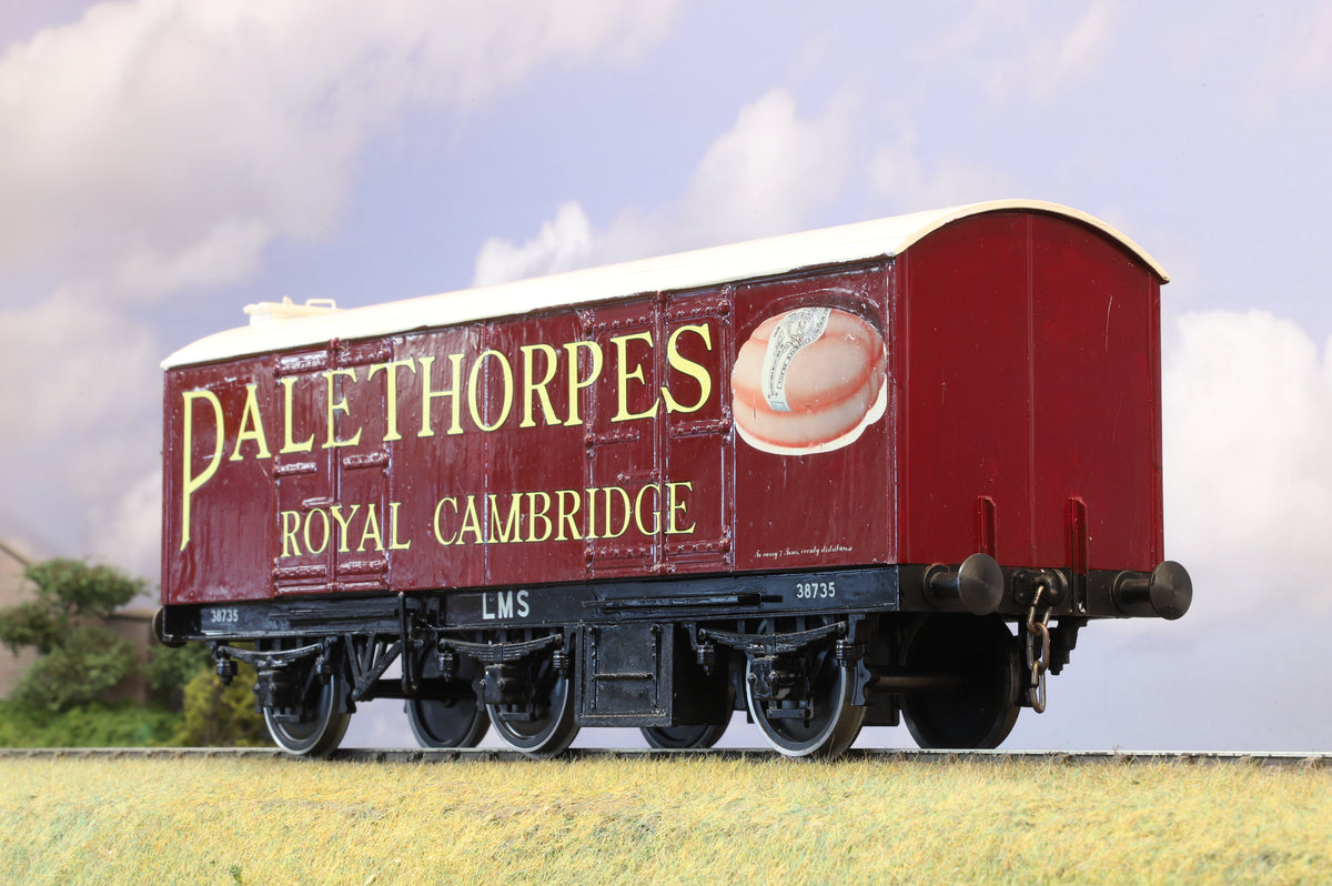 Gauge 1 (10mm) LMS 6-Wheel Insulated Van &#39;Palethorpes Pork Sausages&#39;