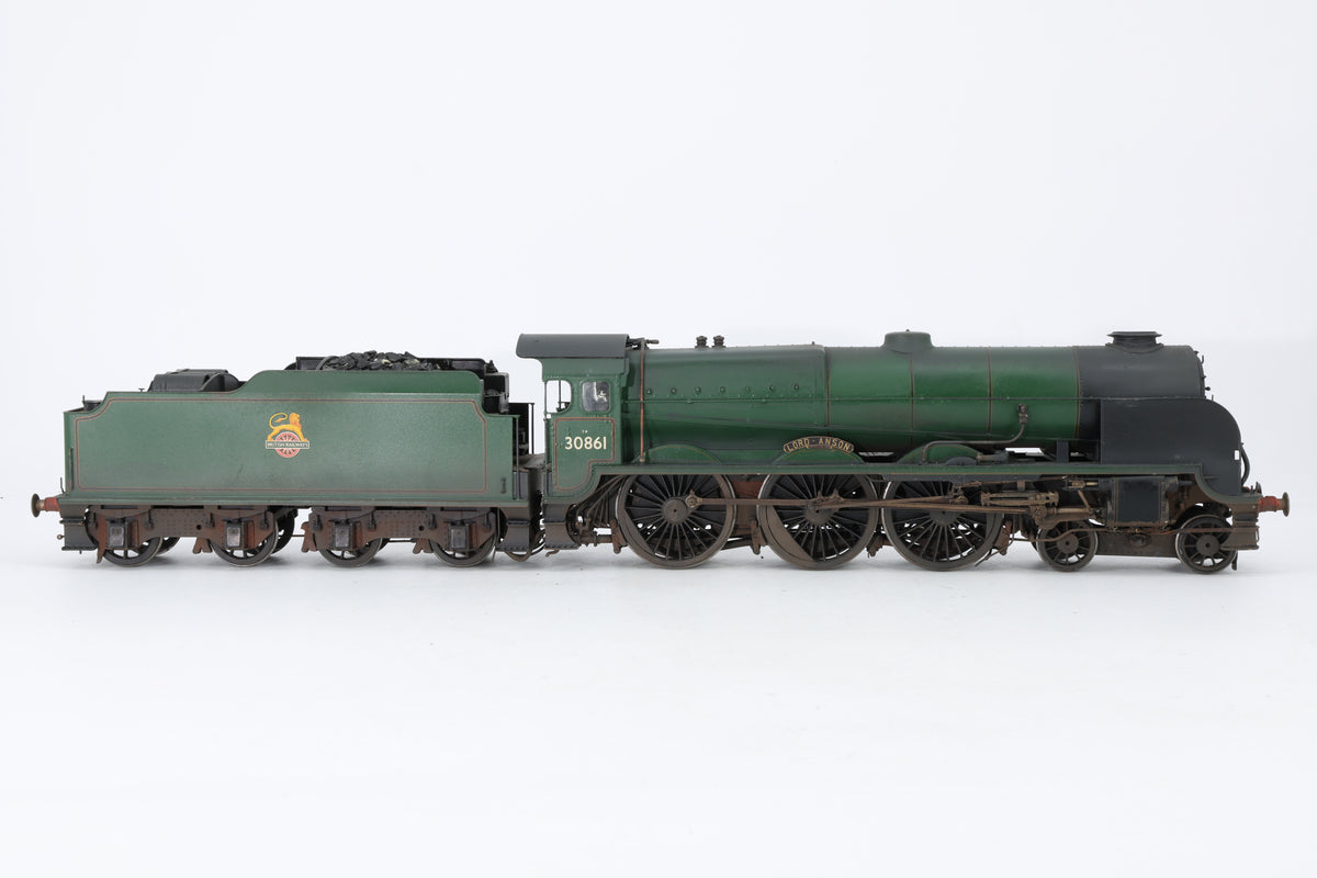 Finescale O Gauge (Kit-Built) ex-SR Lord Nelson No. 30861 'Lord Anson' BR Green Pro-Weathered