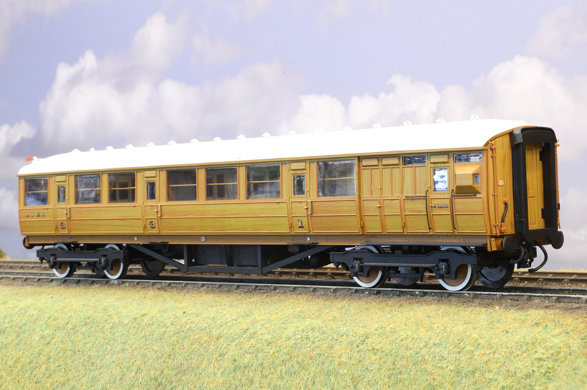 Hattons Finescale O Gauge Gresley Teak Brake Corridor Composite H7-TC175-001