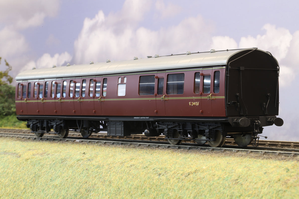 Darstaed Finescale O Gauge BR 57' Mk1 Suburban CL Coach No.E24151, BR Lined Maroon