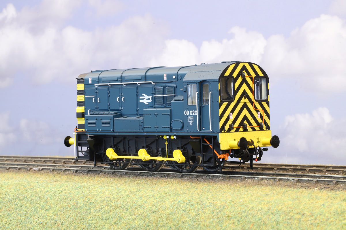 Dapol/Gaugemaster Finescale O Gauge Class 09 Shunter BR Blue (Wasp Stripes) No.09020 DCC