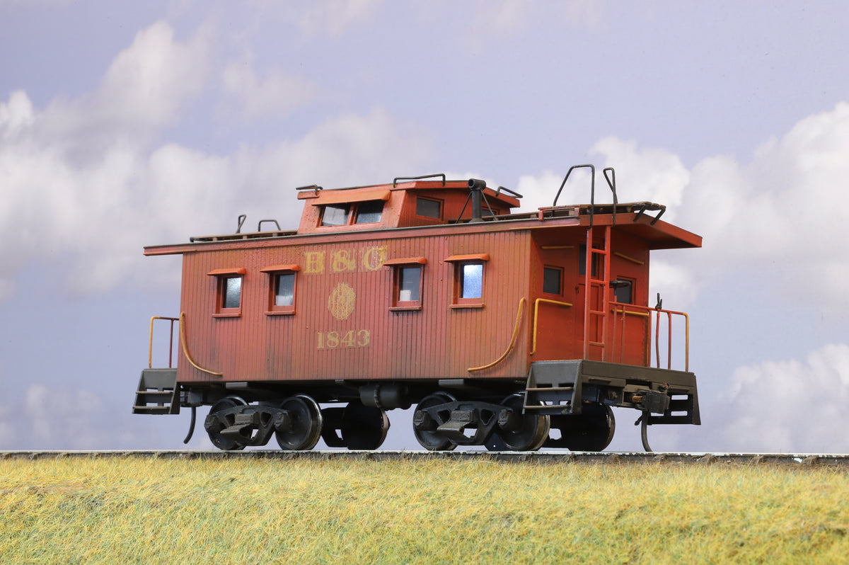 Sunset Models O Scale Baltimore &amp; Ohio I-5 Caboose (Weathered)