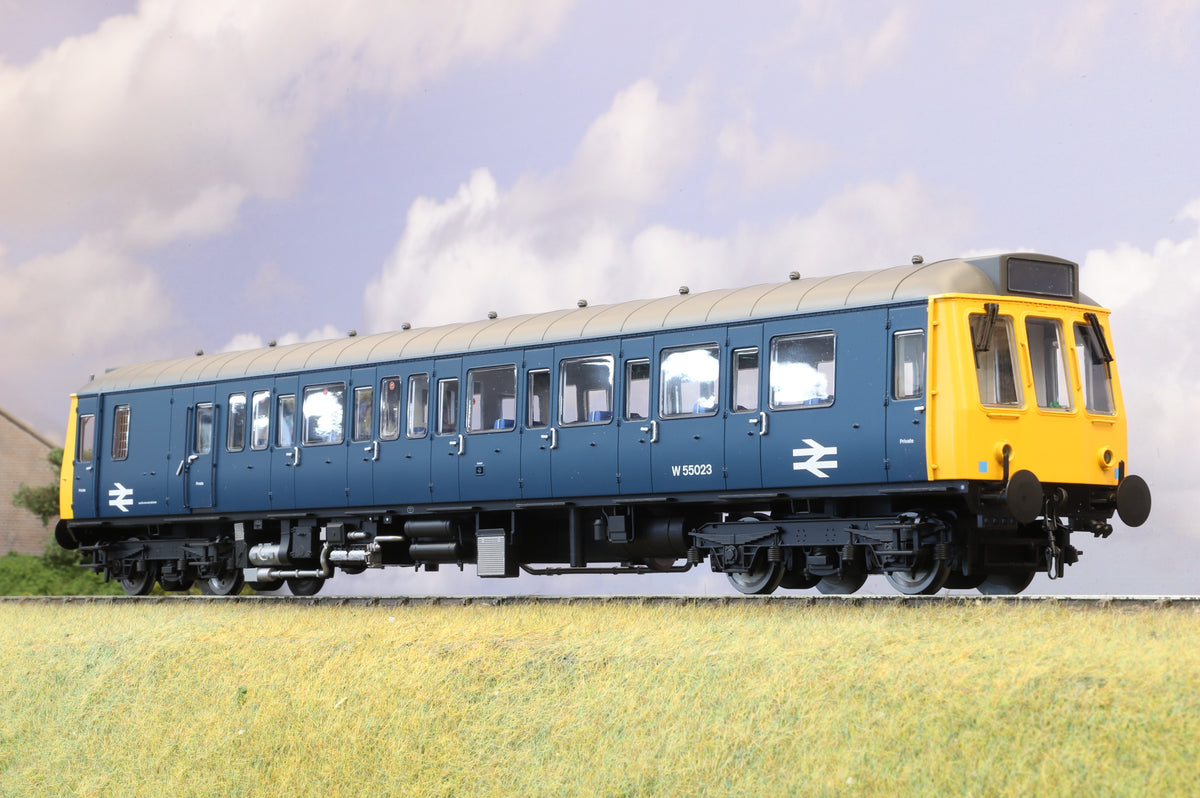 Dapol Finescale O Gauge Class 121 Railcar No. W55023 BR Blue DCC Sound