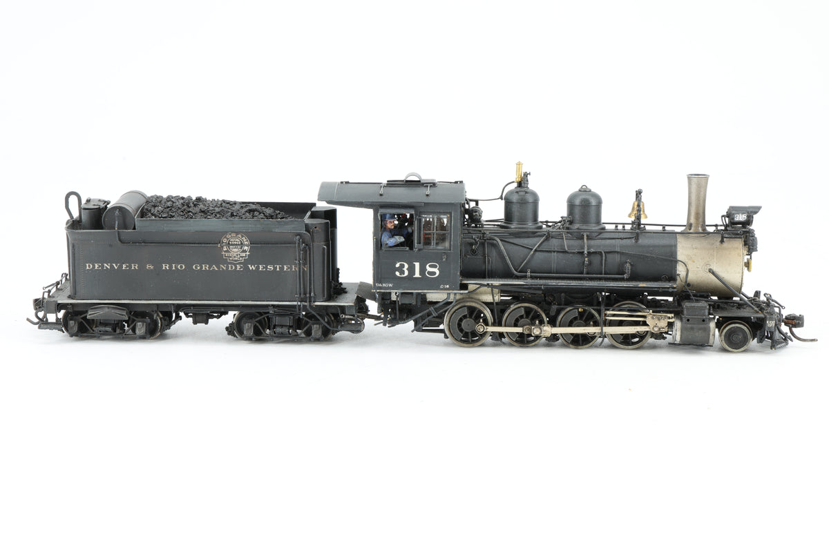 P–B–L Milestone Models Sn3 D&RGW C-18 2-8-0 No. 318 Weathered