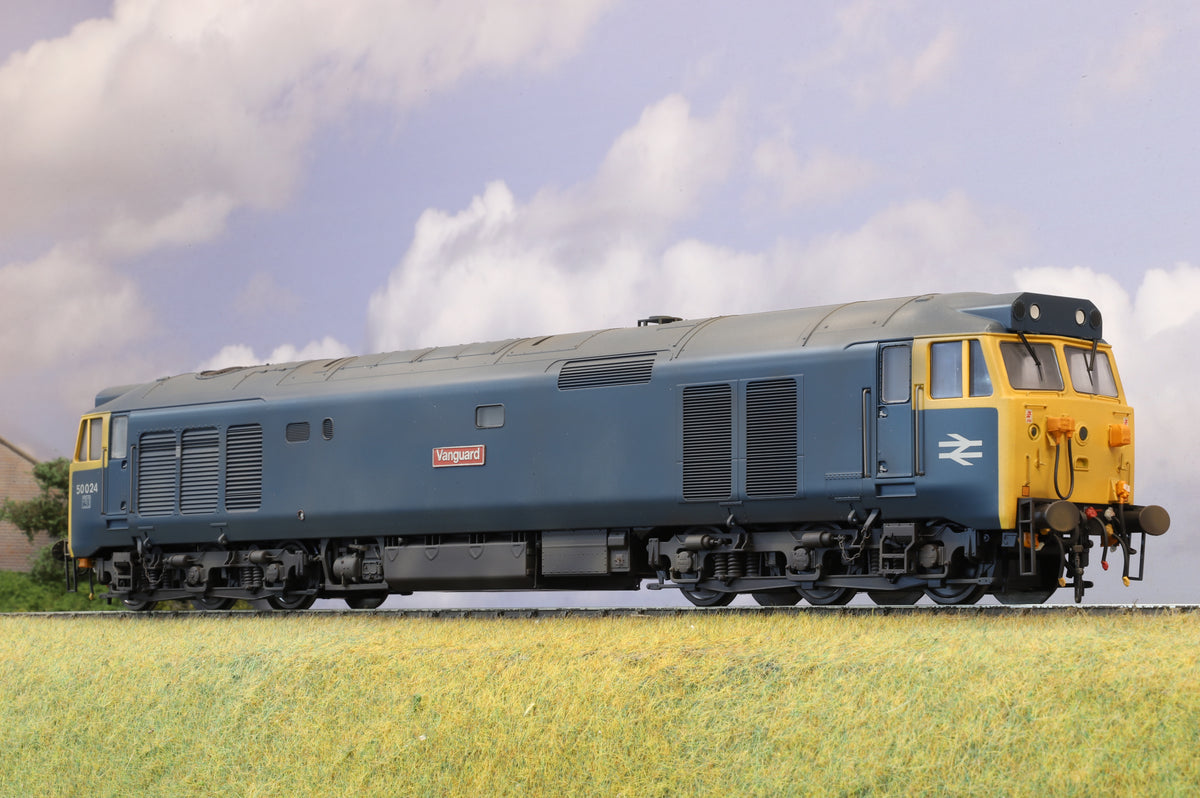 Heljan Finescale O Gauge Class 50 No. 50024 &#39;Vanguard&#39; BR Blue (Weathered)
