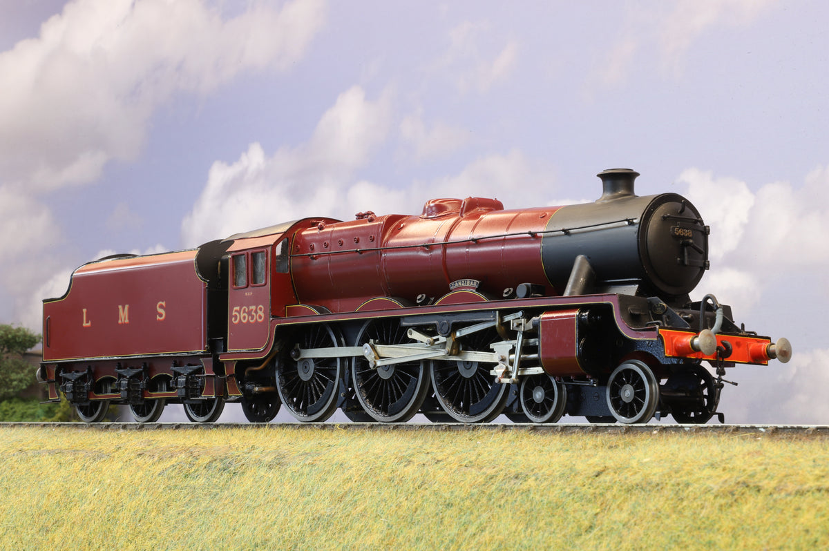 Kit-built Finescale O Gauge LMS &#39;Jubilee&#39; Class No.5638 &#39;Zanzibar&#39;, LMS Crimson