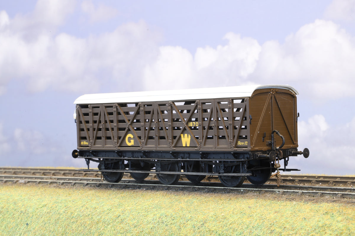 Finescale O Gauge (Kit-Built) GWR Six Wheel Low Siphon, GWR Brown